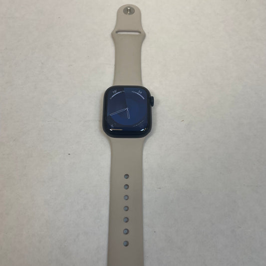 GPS Only Apple Watch Series 9 41MM Black Aluminum Beige Sport Band MR8W3LL/A