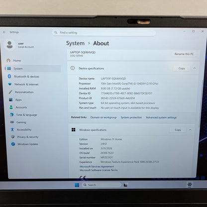 Lenovo LOQ 15 15IRH8 15.6" i5-13420H 2.1GHz 8GB RAM 1TB SSD GeForce RTX 3050