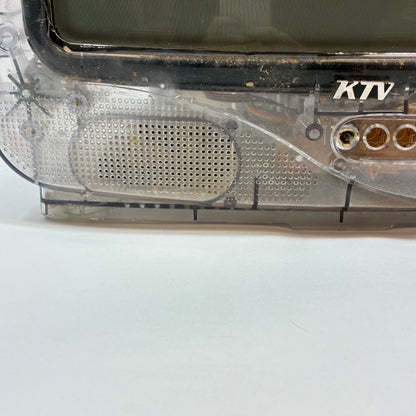 KTV 13" 13CLR-VR Transparent Prison Analog CRT 480p 13 Inch Color TV RARE