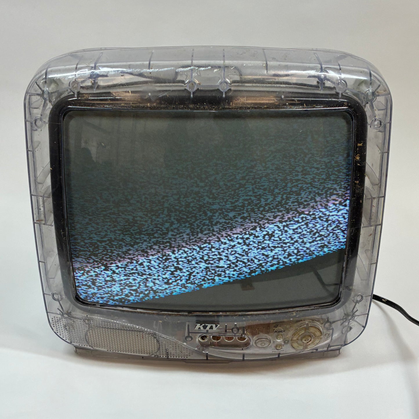 KTV 13" 13CLR-VR Transparent Prison Analog CRT 480p 13 Inch Color TV RARE