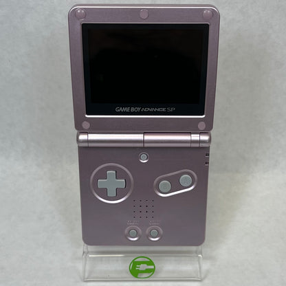 Nintendo Game Boy Advance SP Handheld Game Console Only AGS-101 Pearl Pink