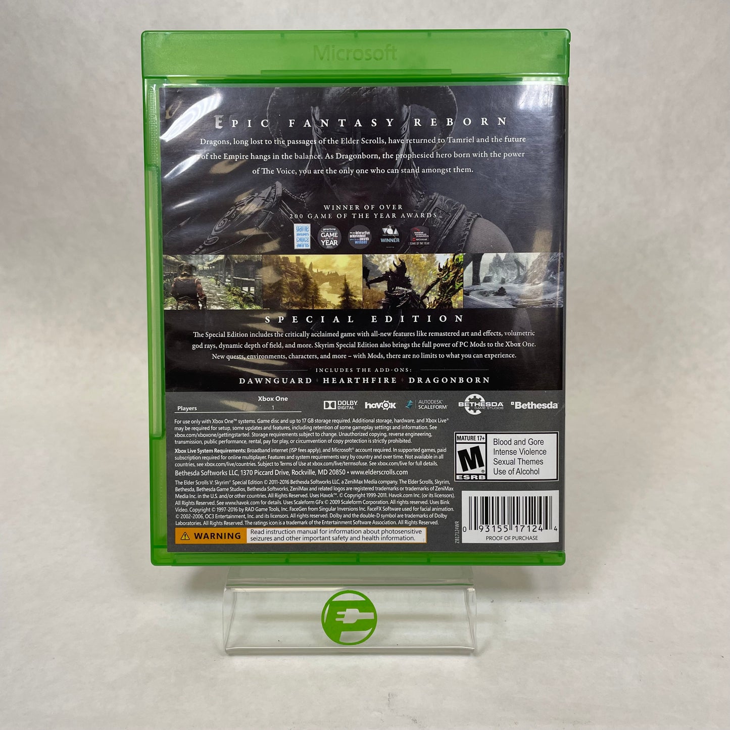 The Elder Scrolls V Skyrim Special Edition (Microsoft Xbox One, 2016)