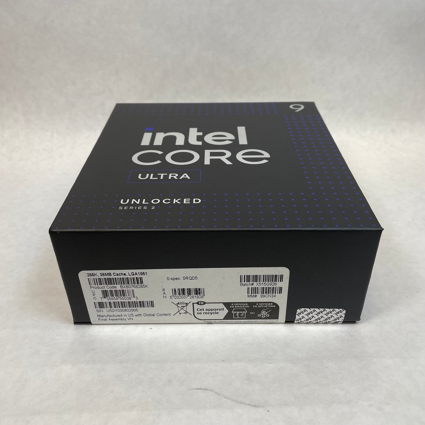 New Intel Core Ultra 9 285K 3.70GHz 24 Core BX80768285K 24 Thread LGA 1851