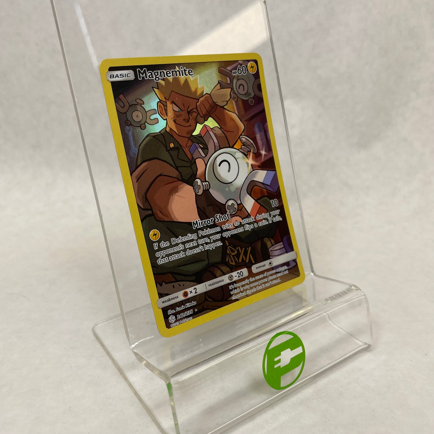 Pokémon TCG Cosmic Eclipse Magnemite 242/236 Secret Rare English