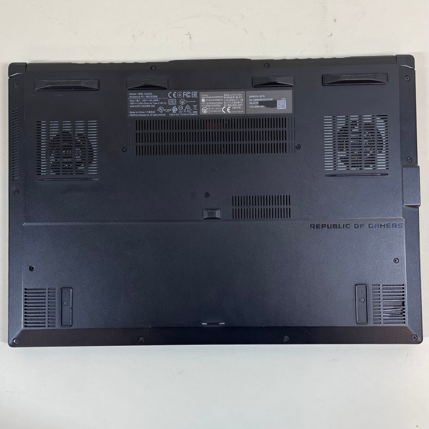Asus ROG Zephyrus G15 GA502IU 15.6" Ryzen 7 4800HS 2.9GHz 16GB RAM 1TB SSD