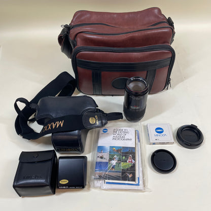 Minolta Maxxum 5000 AF Bundle w/ Carrying Case, Lens, Original Paperwork, & More