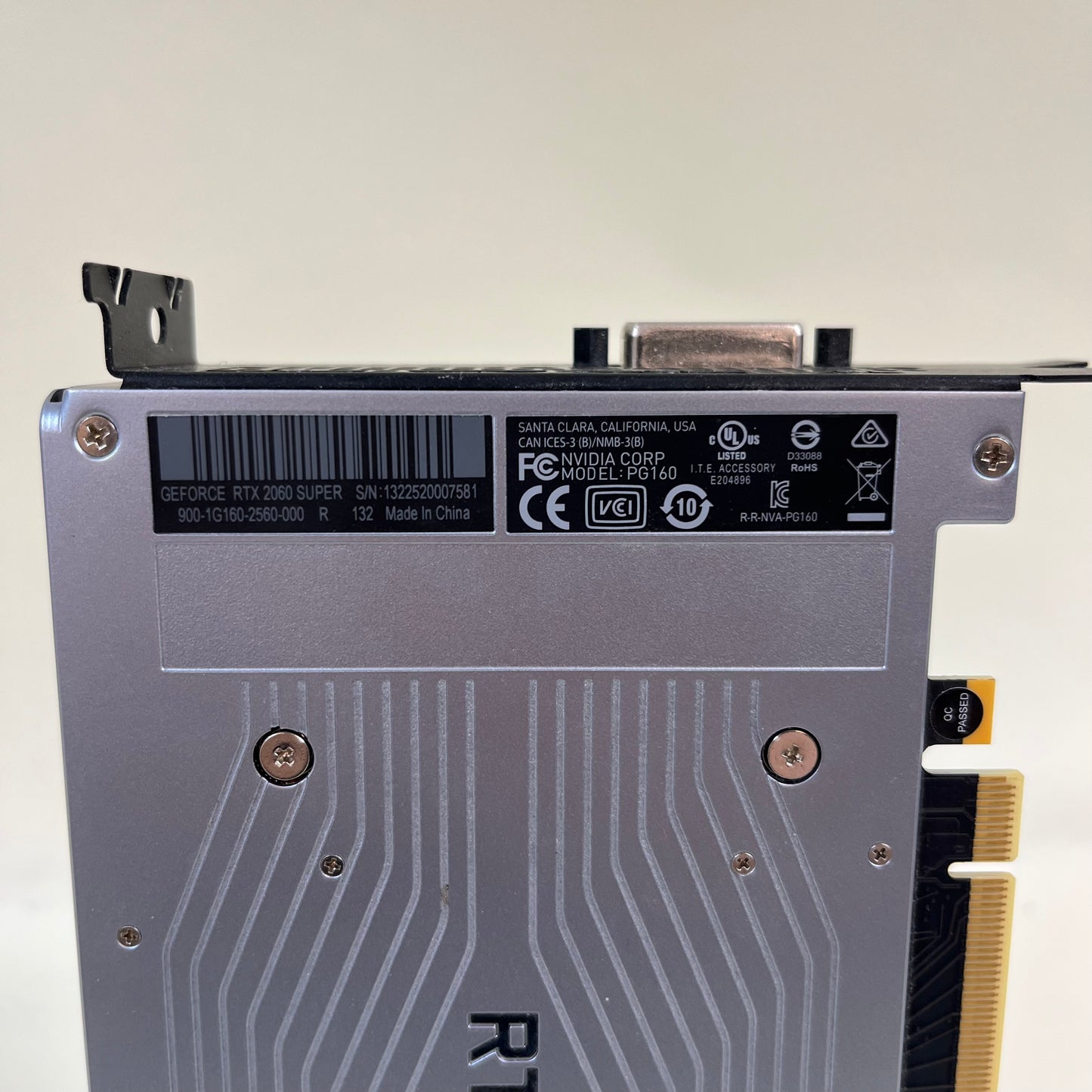 NVIDIA GeForce RTX 2060 Super Founders Edition 8GB GDDR6 Graphics Card PG160