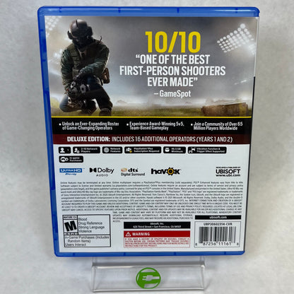 Rainbow Six Siege: Deluxe Edition (Sony PlayStation 5 PS5, 2021)