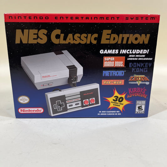 New Nintendo NES Classic Edition Video Game Console CLV-001 Gray 30 Games