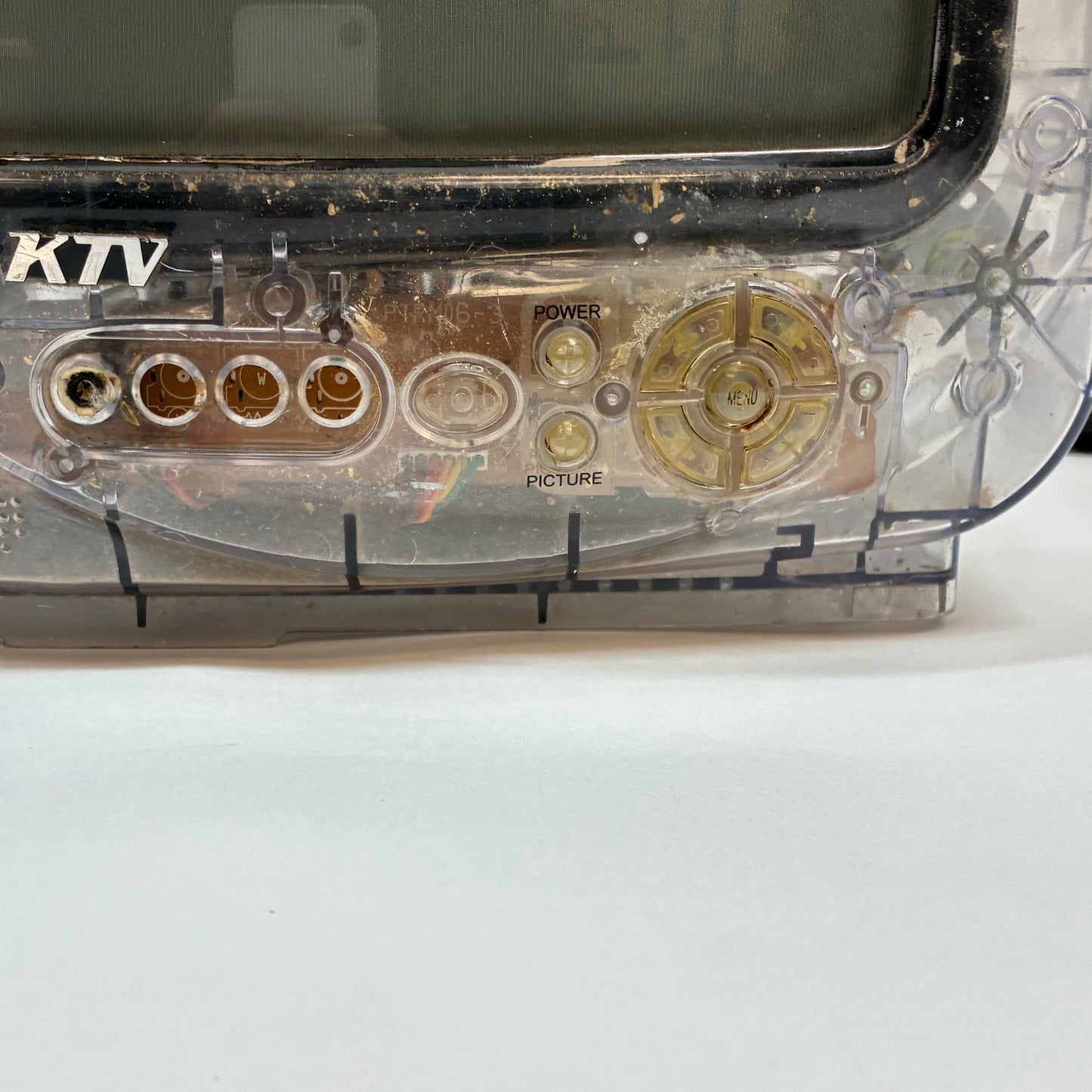KTV 13" 13CLR-VR Transparent Prison Analog CRT 480p 13 Inch Color TV RARE