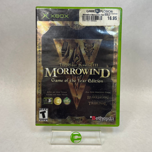 The Elder Scrolls III Morrowind GOTY Edition (Microsoft Xbox, 2003)