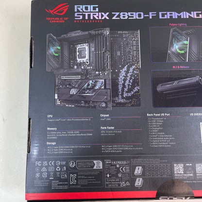New ASUS Z890-F Intel LGA 1851 ATX Gaming Motherboard