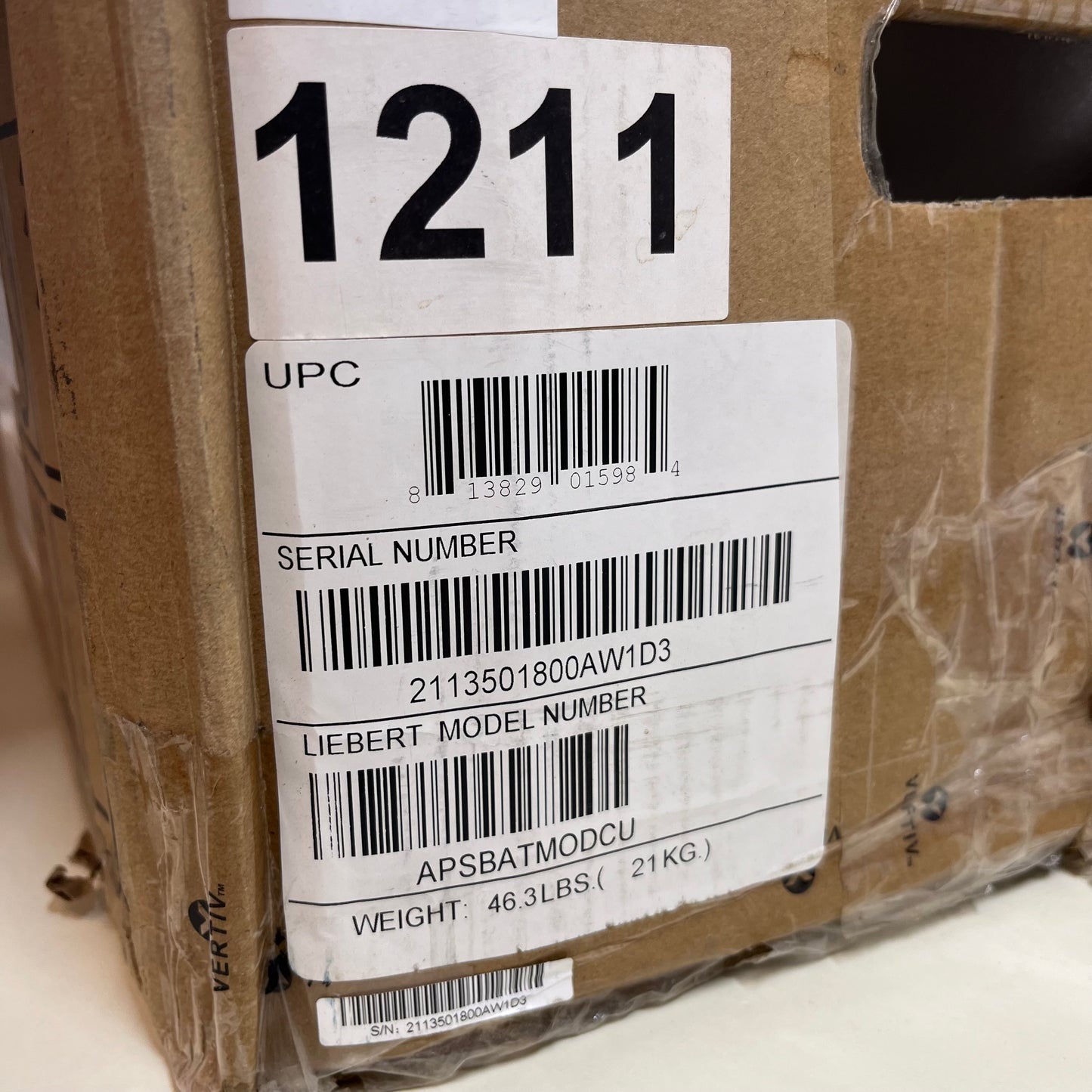 Liebert APS Battery Module Vertiv Liebert APS Battery Module Kit APSBATMODCU