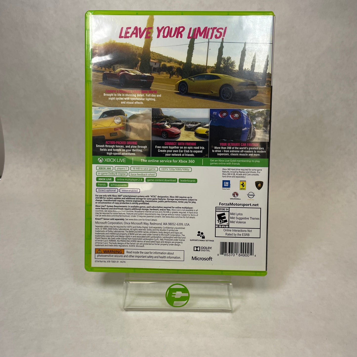 Forza Horizon 2 (Microsoft Xbox 360, 2014)