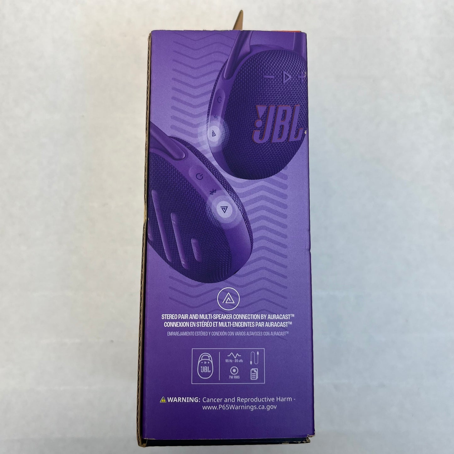 New JBL Clip 5 Portable Wireless Bluetooth Speaker Purple JBLCLIP5PURAM
