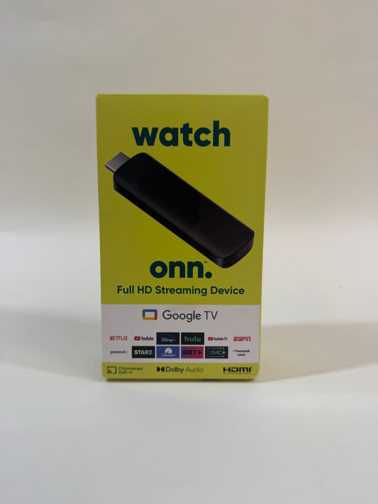 New onn Full HD Streaming Device Streaming Media Device Black 2403A