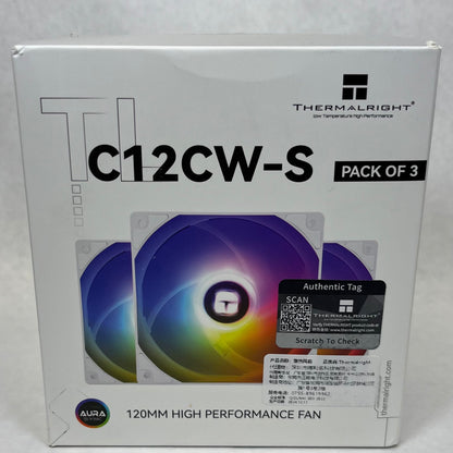 New Thermal Right C12CW-S White CPU Fan