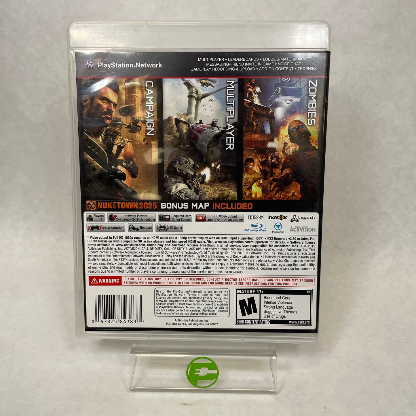 Call of Duty Black Ops 2 II (Sony PlayStation 3 PS3, 2012)
