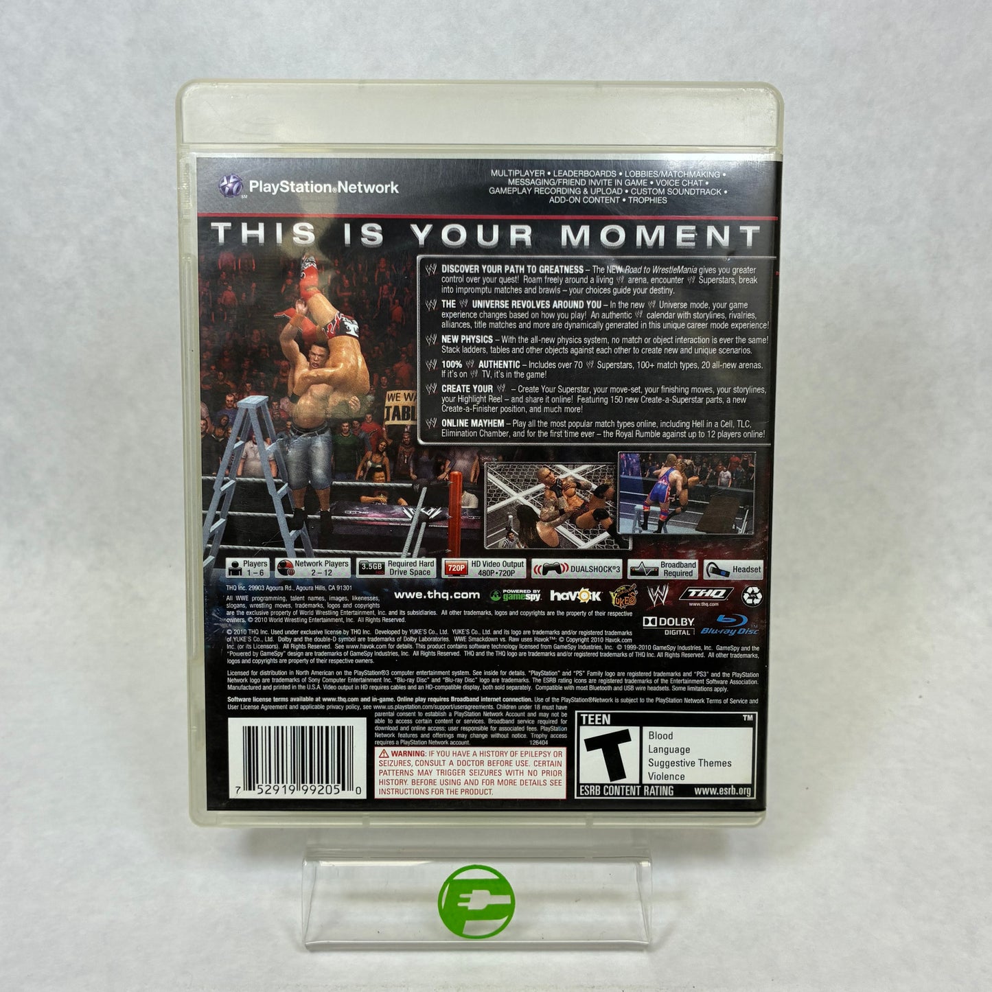 WWE Smackdown Vs Raw 2011 (Sony PlayStation 3 PS3, 2010)