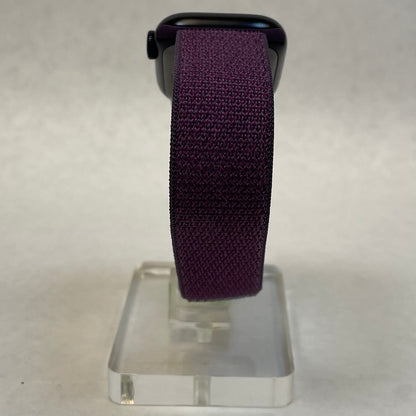 GPS Only Apple Watch Series 9 41MM Black Aluminum Plum Sport Loop MR8W3LL/A