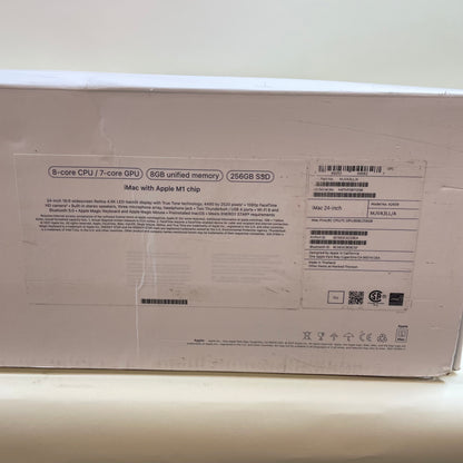 2021 Apple iMac 24" M1 3.2GHz 8GB RAM 256GB SSD Red/Pink MJVA3LL/A
