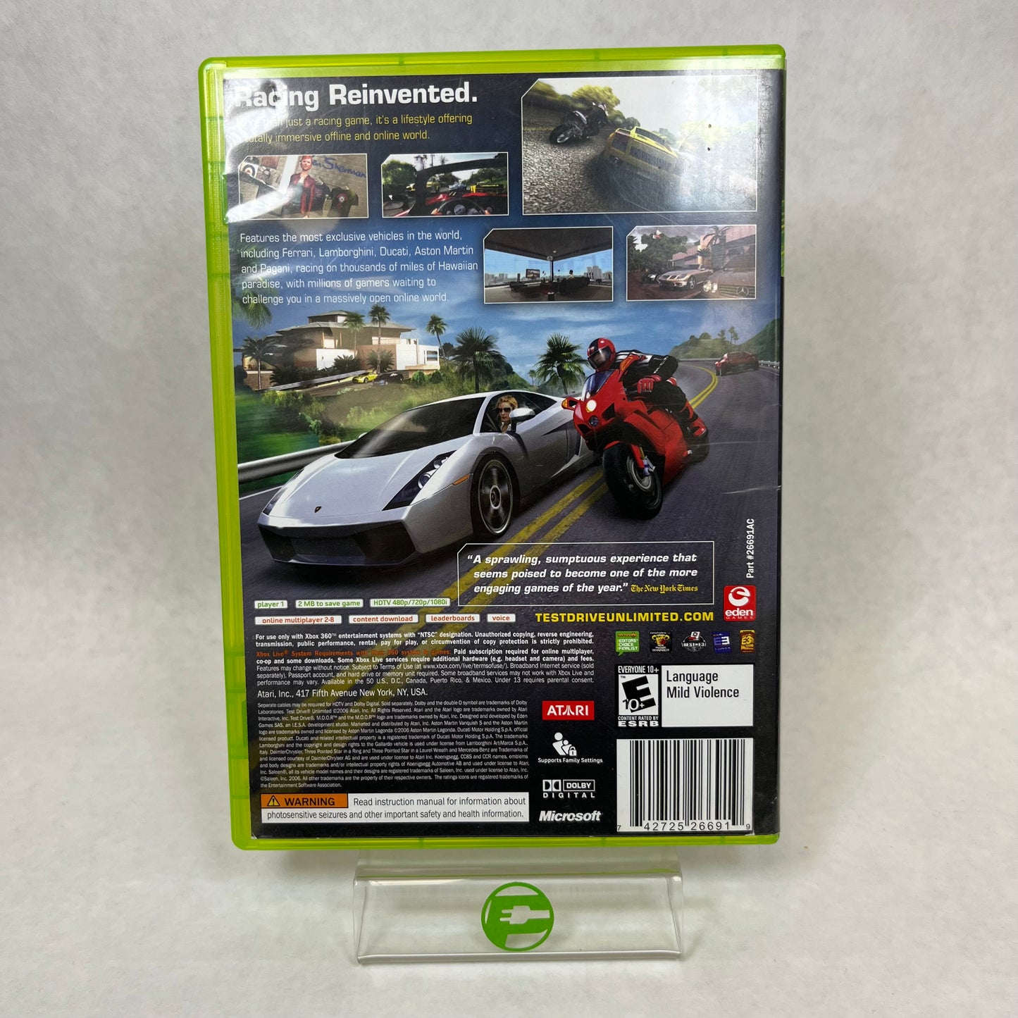 Test Drive Unlimited (Microsoft Xbox 360, 2006)