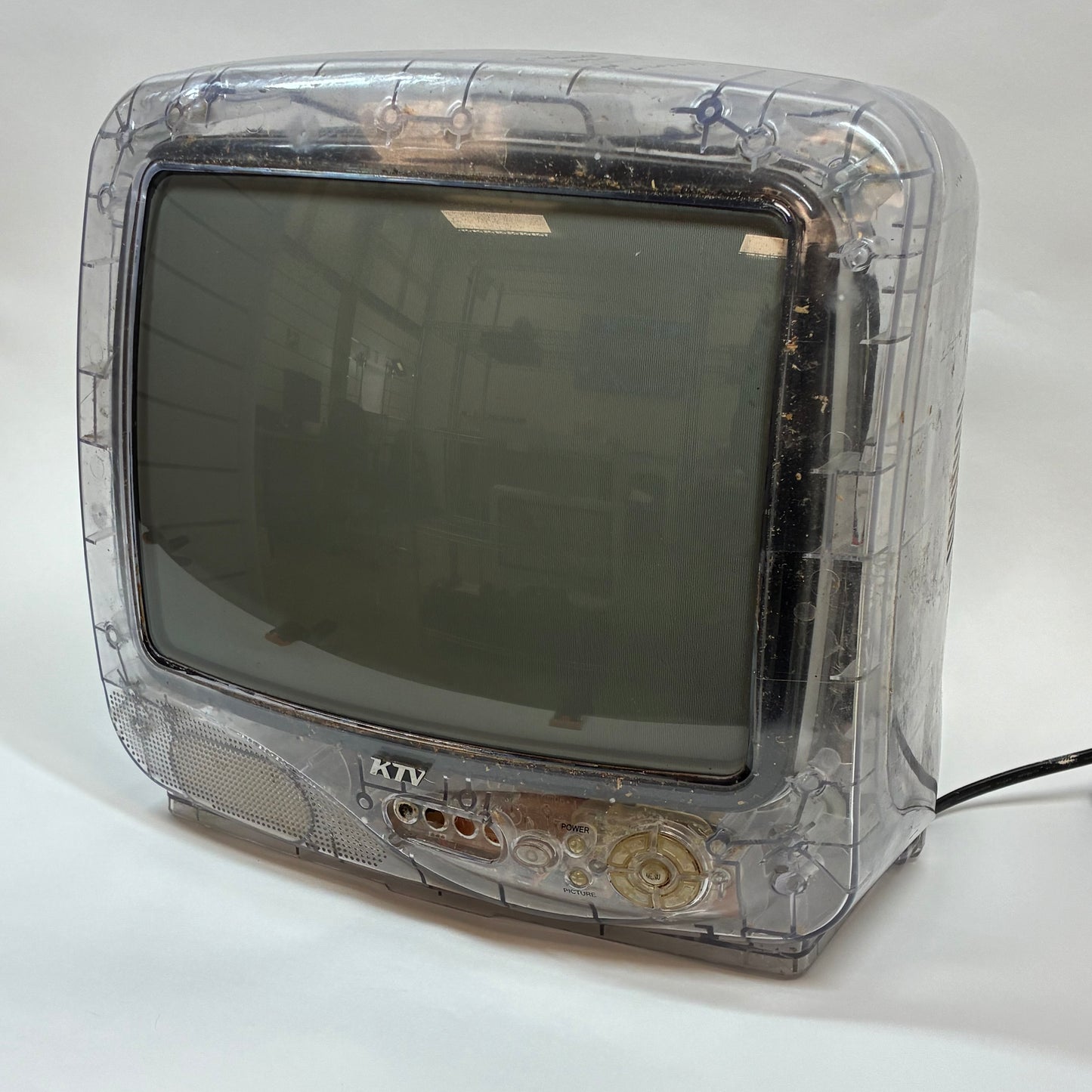 KTV 13" 13CLR-VR Transparent Prison Analog CRT 480p 13 Inch Color TV RARE