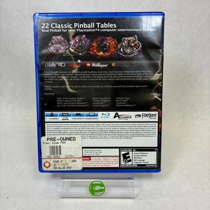 Pinball Arcade (Playstation 4, 2013)
