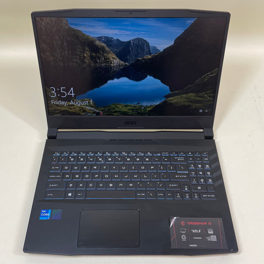 MSI Crosshair 15 A11UCK 15.6" i7-11800H 2.3GHz 16GB RAM 512GB GeForce RTX 3050