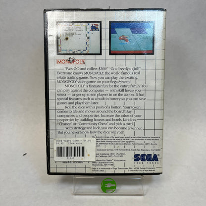 Monopoly (Sega Master System, 1988)