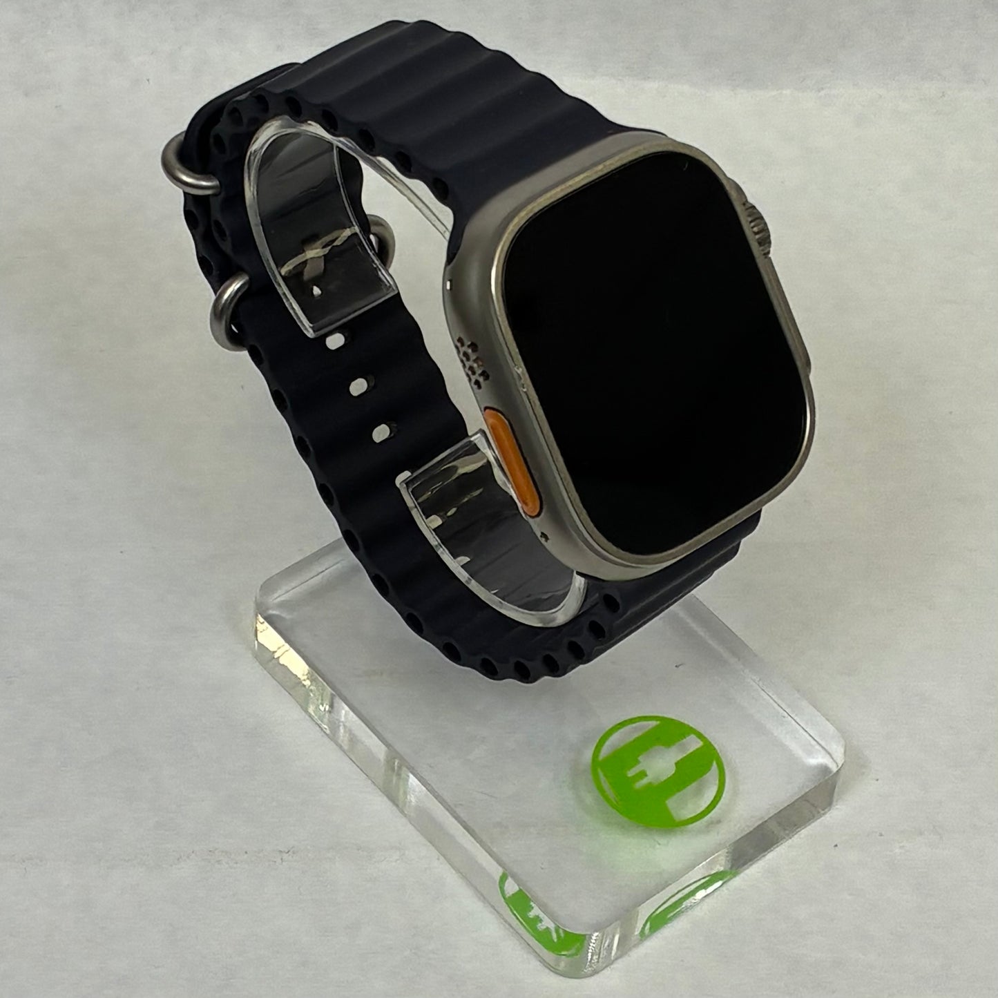 Unlocked Apple Watch Ultra 2 49MM Natural Titanium Black Ocean Band MX4D3LW/A