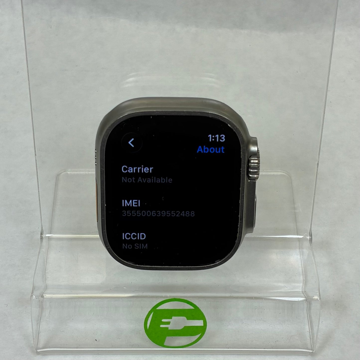 Unlocked Apple Watch Ultra 2 49MM Silver Titanium MREY3LW/A Face Only