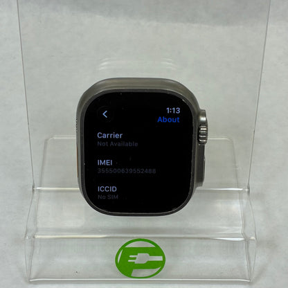 Unlocked Apple Watch Ultra 2 49MM Silver Titanium MREY3LW/A Face Only