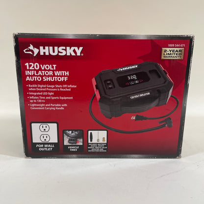 New Husky 1009544671 120V Inflator w/ Auto Shutoff