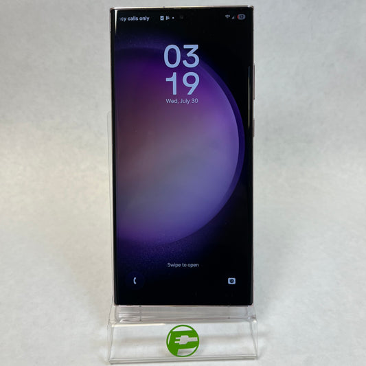 GSM Unlocked Samsung Galaxy S23 Ultra 8GB RAM 256GB SM-S918U Lilac Purple