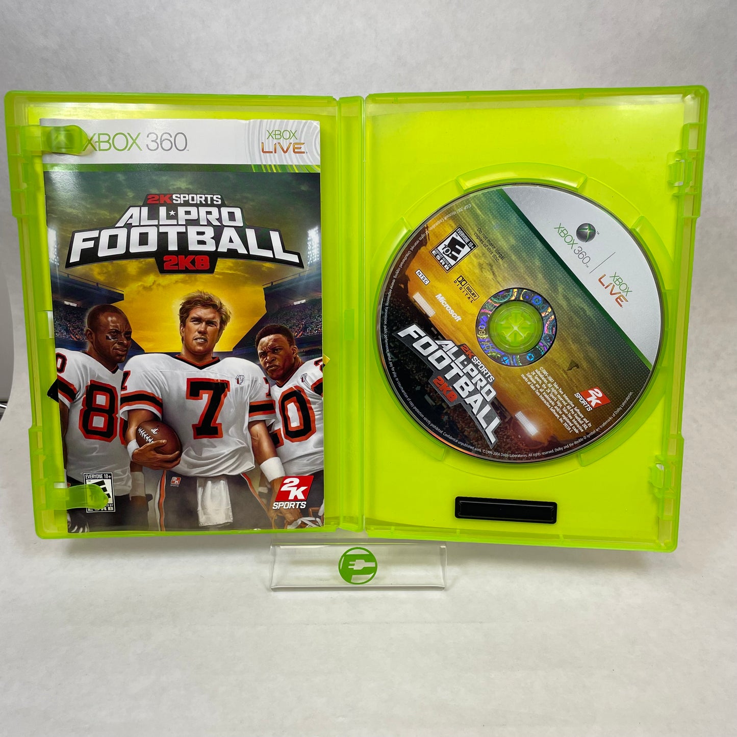 2K Sports All Pro Football 2K8 (Microsoft Xbox 360, 2007)