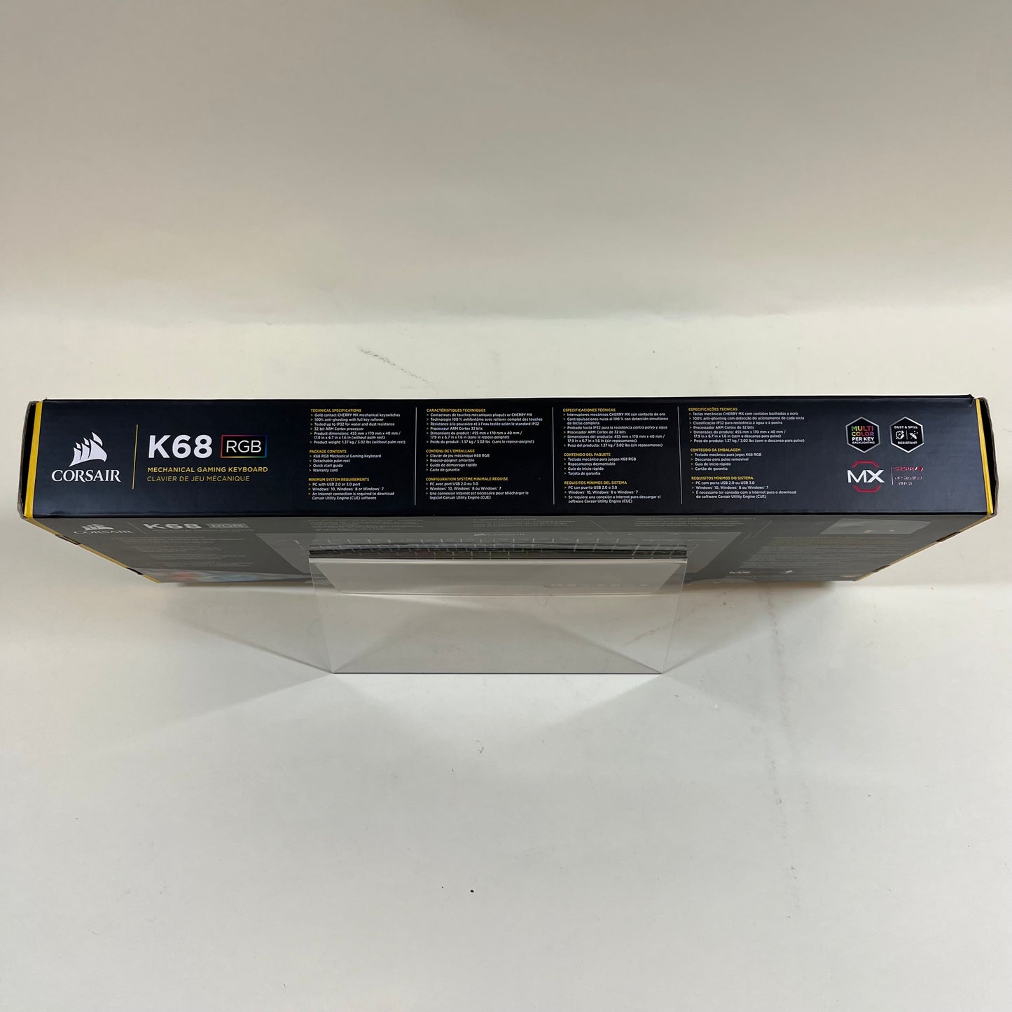 Corsair K68 RGB Mechanical Gaming Keyboard Wired RGP0055 CH-9102010-NA