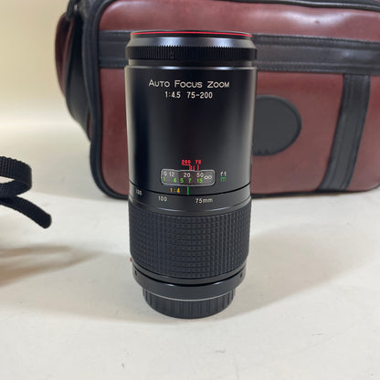Minolta Maxxum 5000 AF Bundle w/ Carrying Case, Lens, Original Paperwork, & More