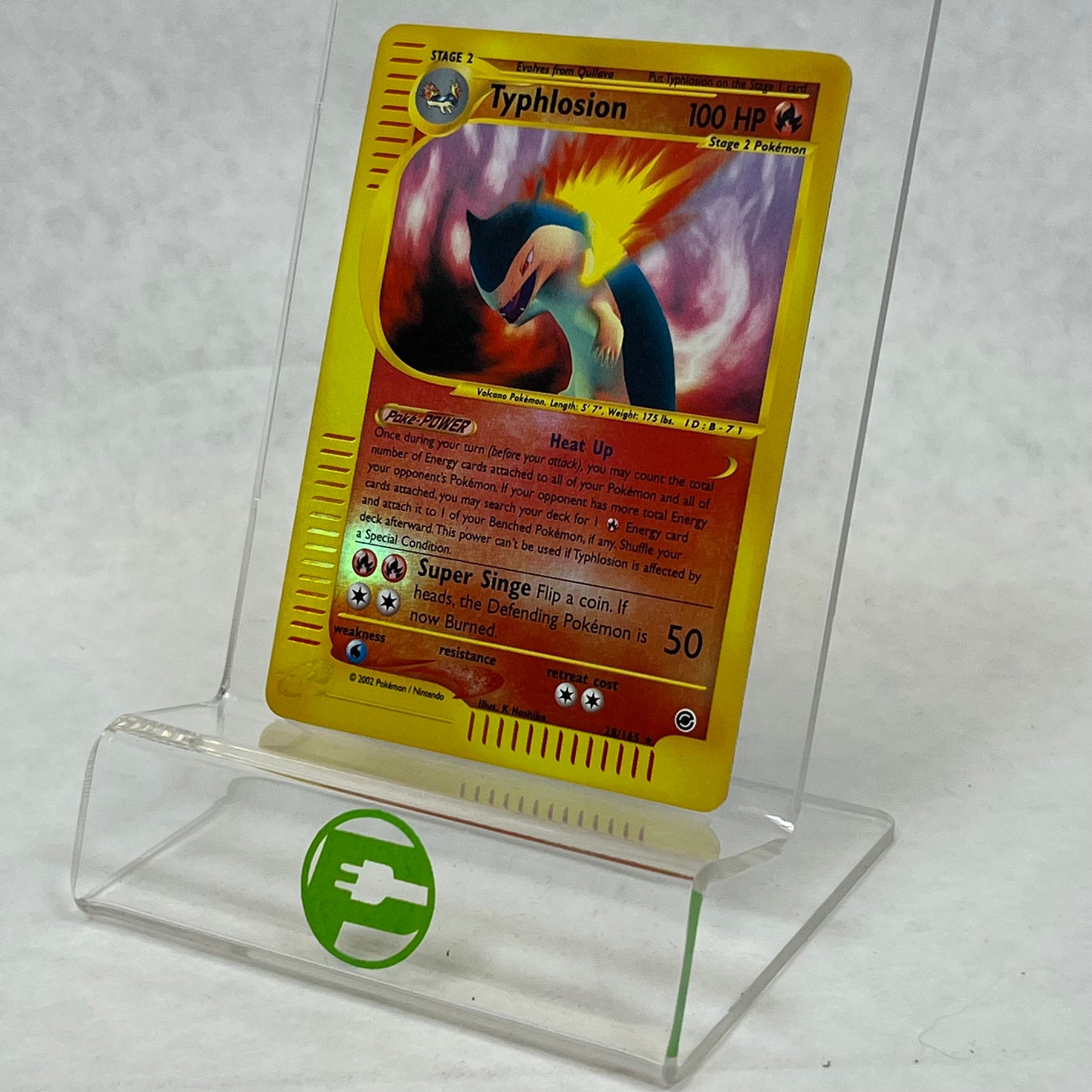 Pokémon TCG Expedition Base Set Typhlosion 28/165 Reverse Holo English