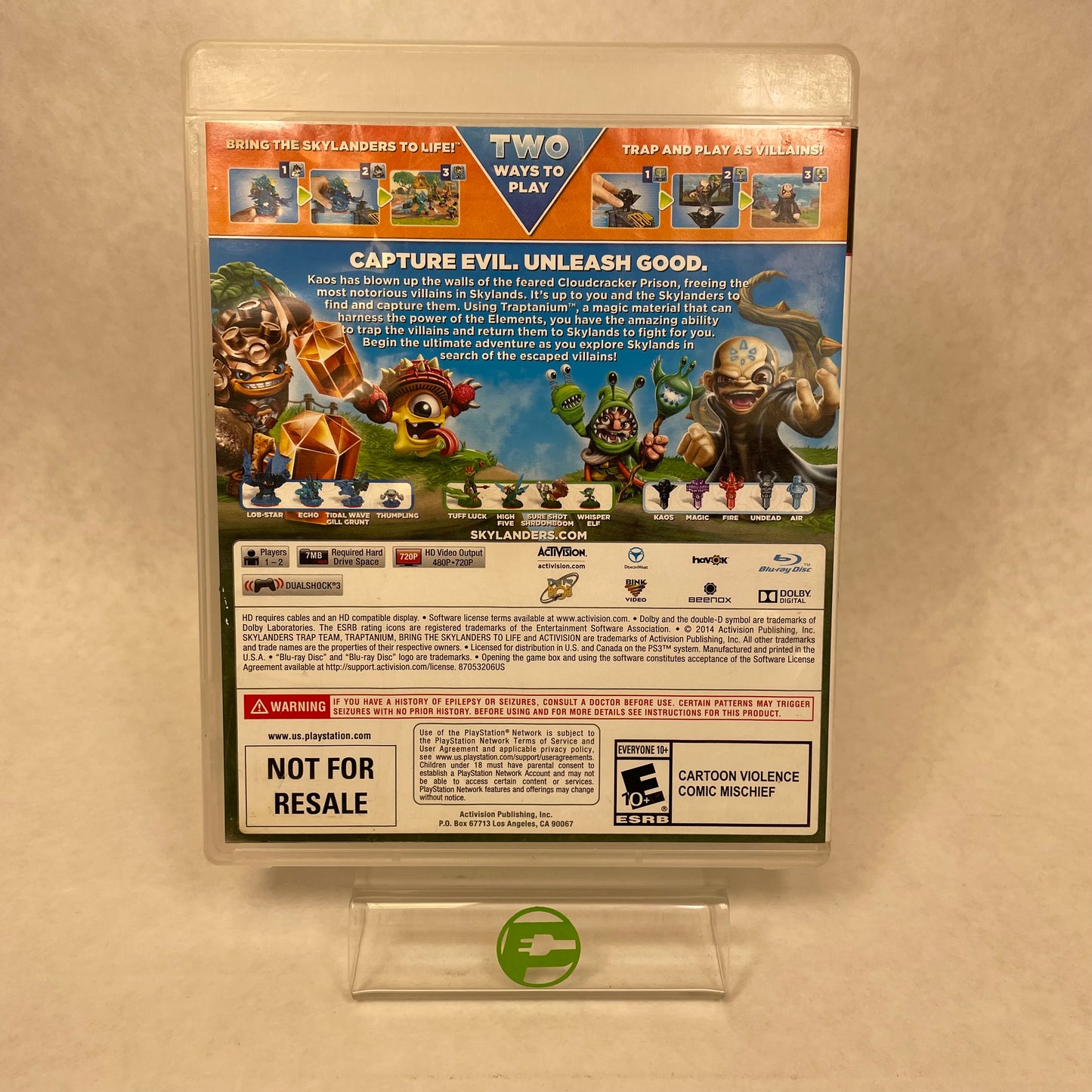 Skylanders Trap Team Game (Sony PlayStation 3 PS3, 2014)