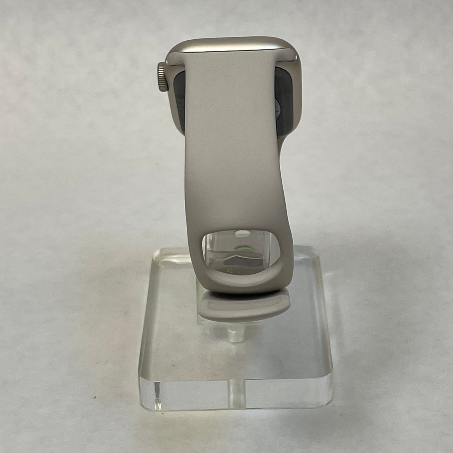 GPS Only Apple Watch Series 8 41MM Silver Aluminum Beige Sport Band MNU93LL/A