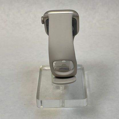 GPS Only Apple Watch Series 8 41MM Silver Aluminum Beige Sport Band MNU93LL/A