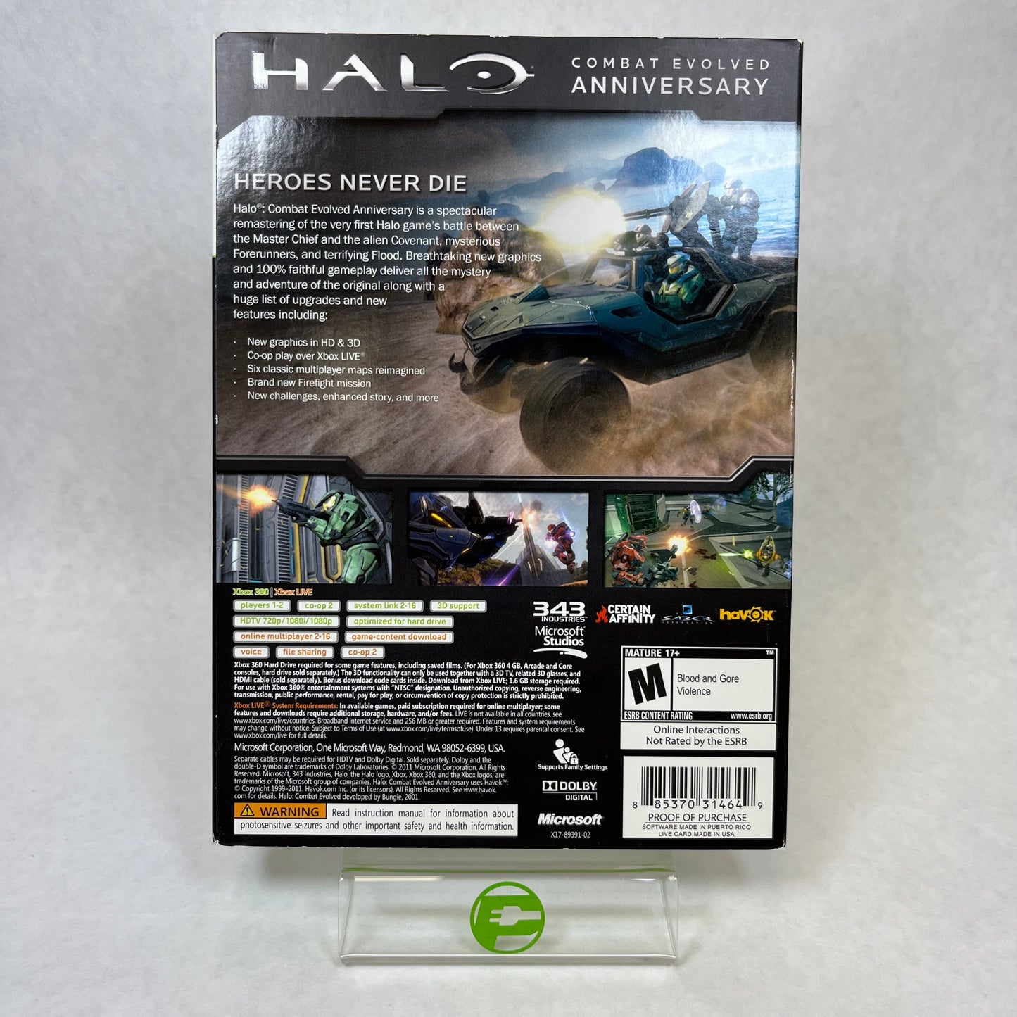 Halo: Combat Evolved Anniversary (Microsoft Xbox 360, 2011)
