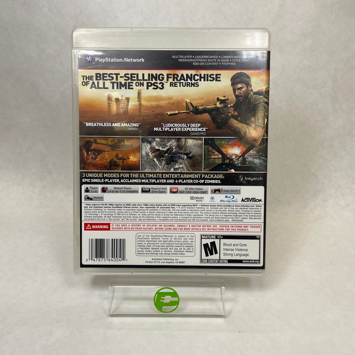 Call of Duty Black Ops (Sony PlayStation 3 PS3, 2010)