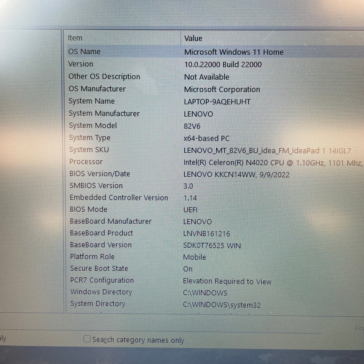 Lenovo Ideapad 1 14IGL7 14" Celeron N4020 1.1GHz 4GB RAM 64GB SSD