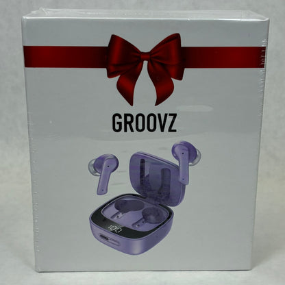 New GROOVZ Wireless Bluetooth Earbuds Lilac 810186690182