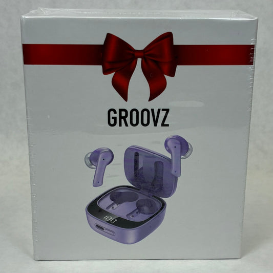New GROOVZ Wireless Bluetooth Earbuds Lilac 810186690182