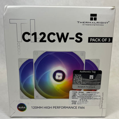 New Thermal Right C12CW-SX3 White TL-C12CW-SX3 For PC
