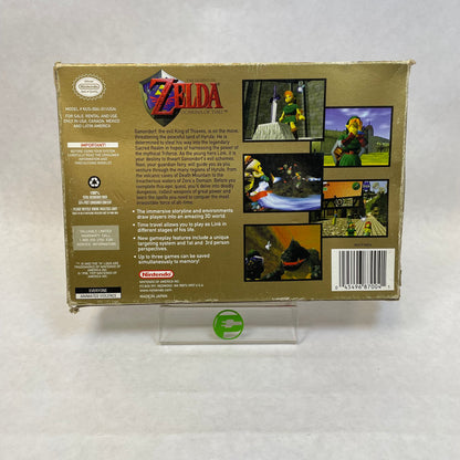 The Legend of Zelda Ocarina of Time (Nintendo 64 N64, 1998)  w/ Box