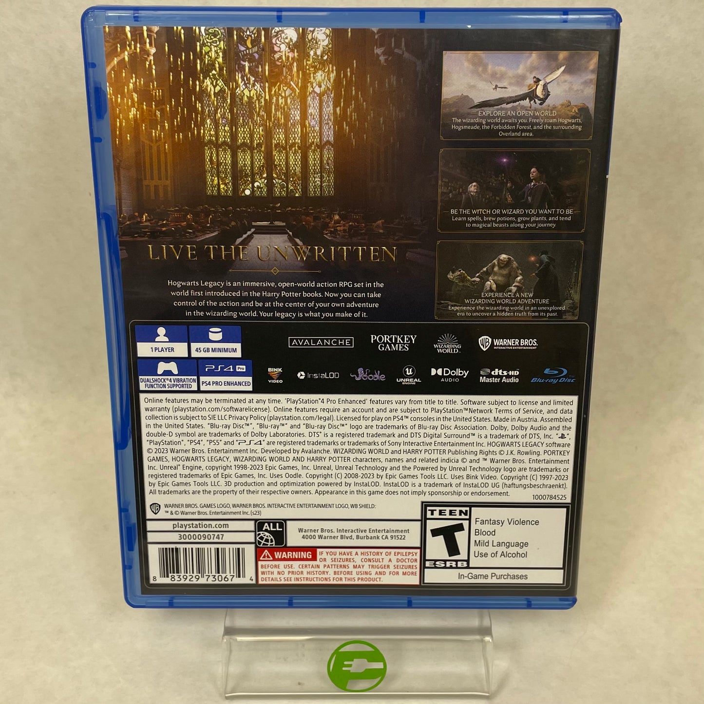 Hogwarts Legacy (Sony PlayStation 4 PS4, 2023)